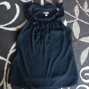 Sleeveless Black Blouse